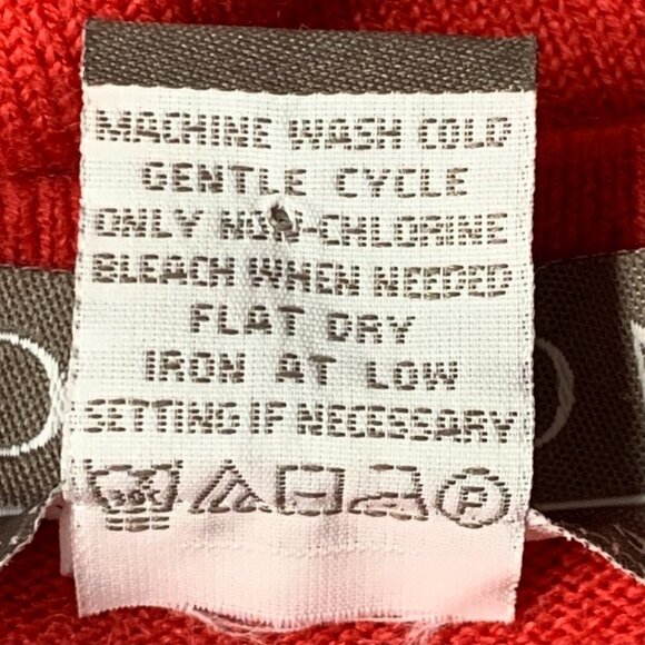 VTG Norton McNaughton So-Soft V-Neck Sweater PL/Petite Large Red 212E - Picture 6 of 6